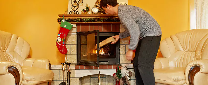 Rusted Metal Fireplace Restoration in Great Bend, Kansas